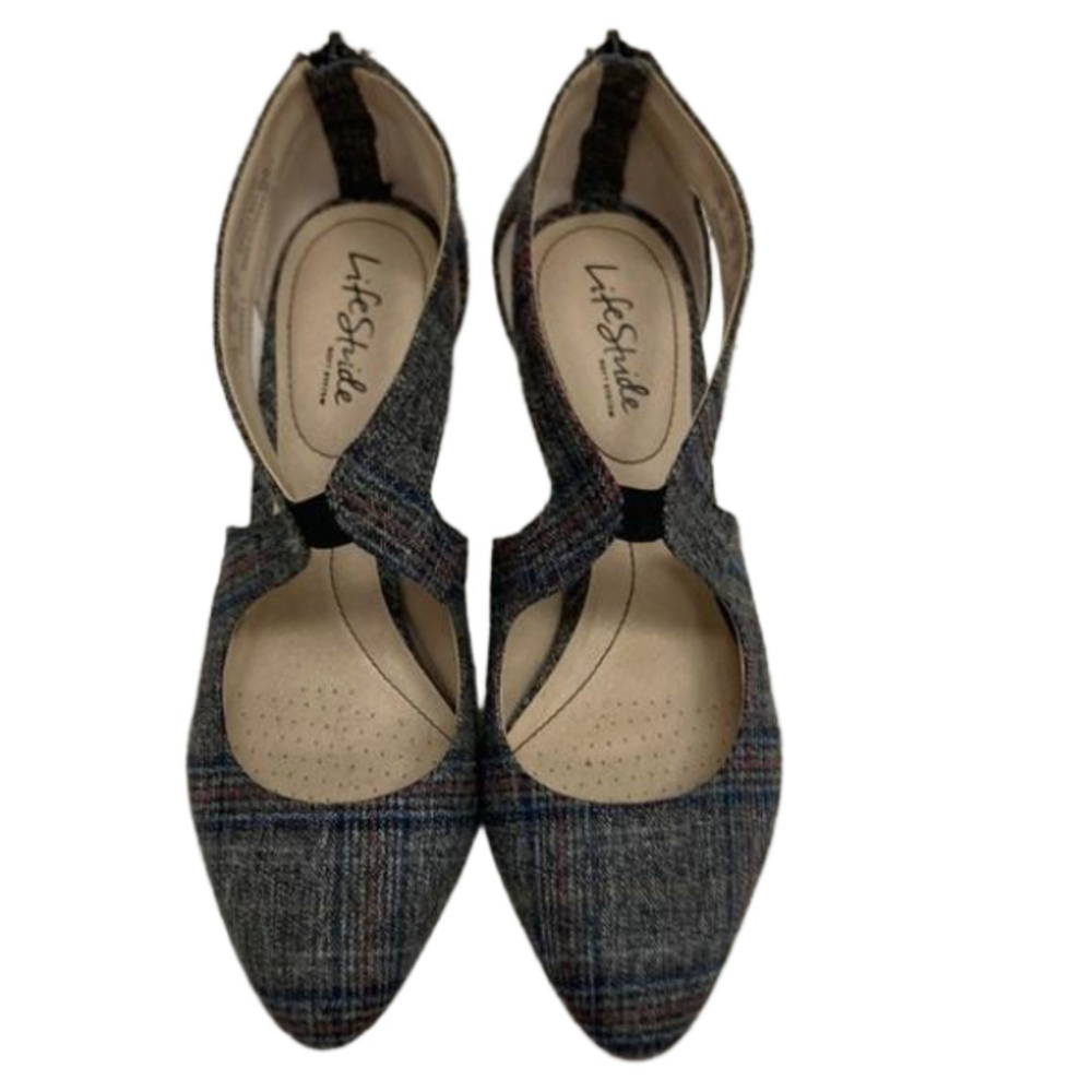 Life Stride Giovanna 2 Tweed Heels Size 10W
